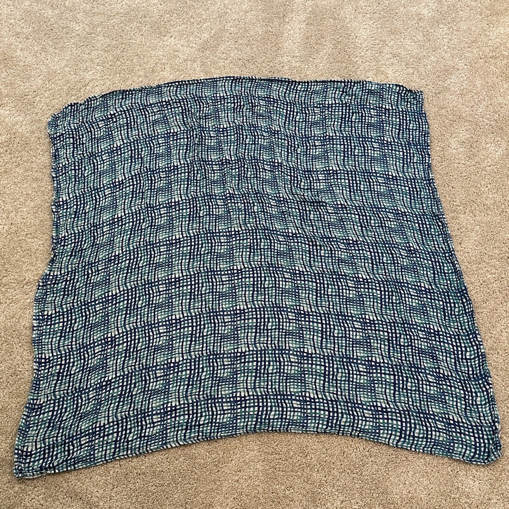 aden + anais Blue and White Blanket